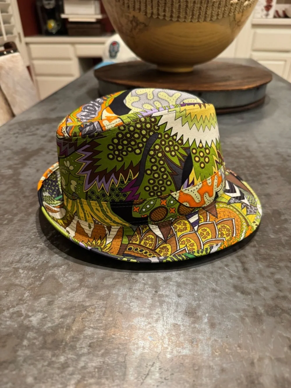 HERMES Silk Fedora Hat - Multicolor - Picture 3 of 6
